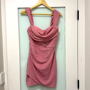 Windsor size large pink sparkle dresss. Worn once. Perfect condition.